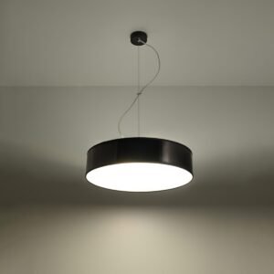 Pendant Lamp Arena 45 Black Shade Pendants Great Lighting UK Ltd