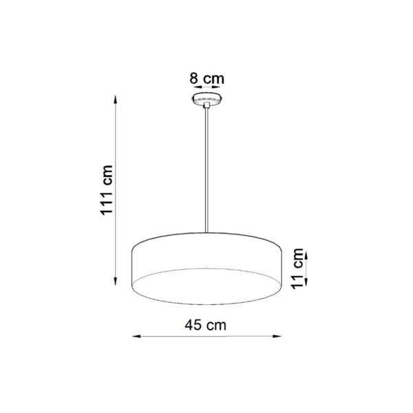 Pendant Lamp Arena 45 Grey - Image 4