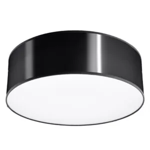Arena Round Ceiling Light - Black Modern Large Ceiling Lights Great Lighting UK Ltd