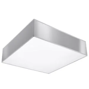 Horus 35cm Square Ceiling Light - Grey Modern Large Ceiling Lights Great Lighting UK Ltd