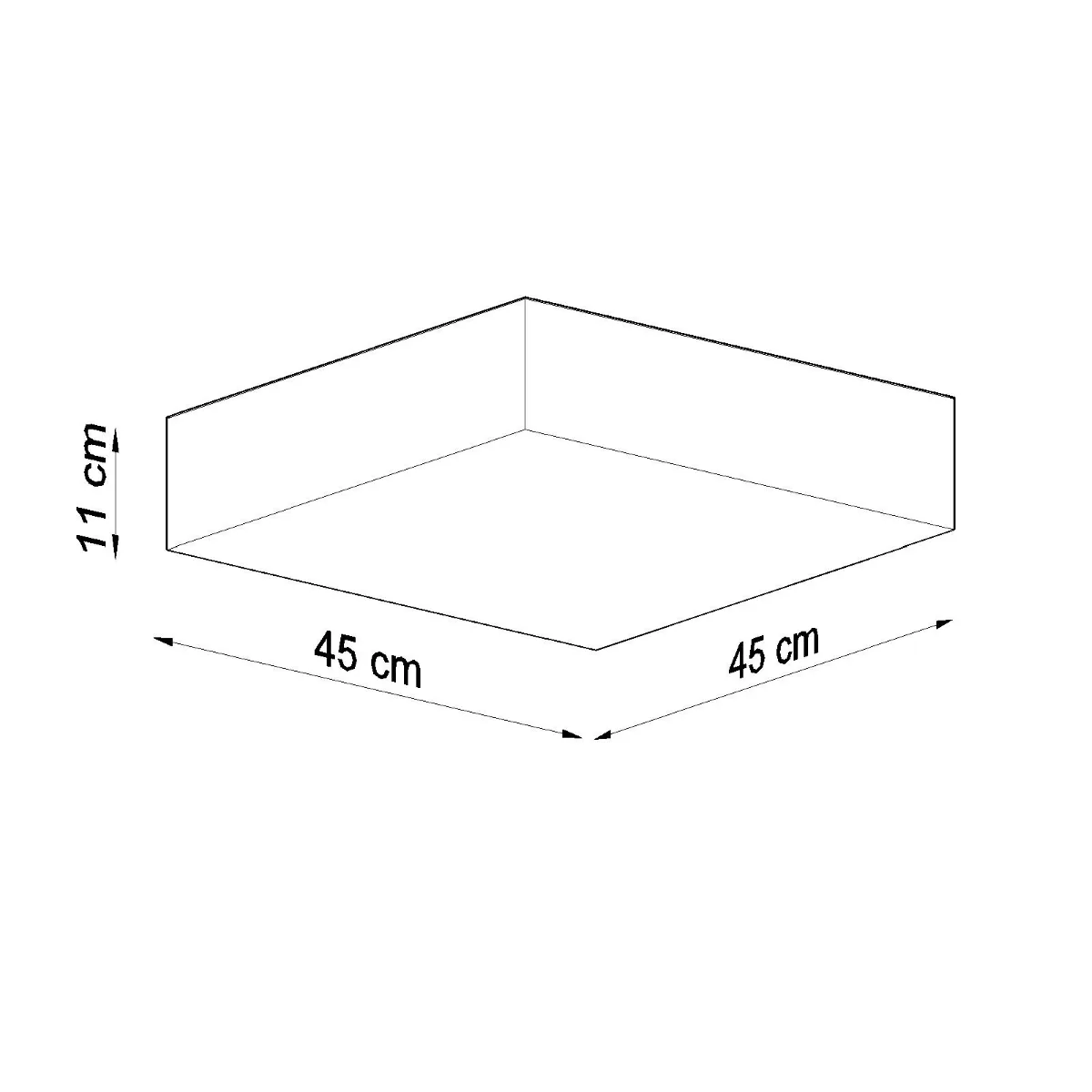 Horus 45cm Square Ceiling Light - White Modern Large Ceiling Lights Great Lighting UK Ltd