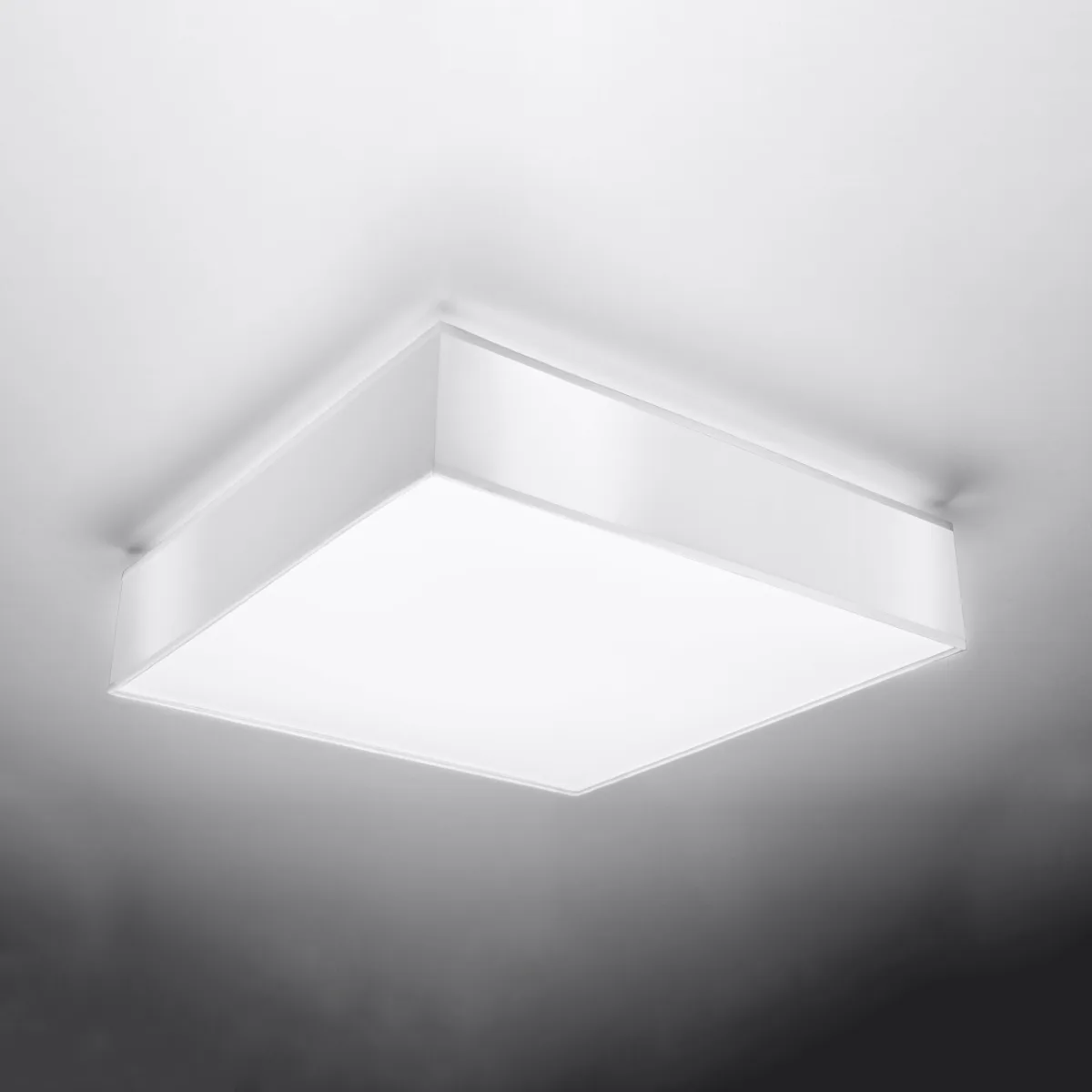 Horus 45cm Square Ceiling Light - White Modern Large Ceiling Lights Great Lighting UK Ltd