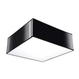 Horus Square Ceiling Light - Black Modern Large Ceiling Lights Great Lighting UK Ltd