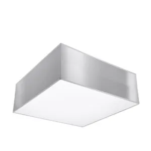 Horus Square Ceiling Light - Grey Modern Large Ceiling Lights Great Lighting UK Ltd