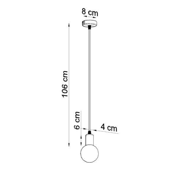 Pendant Lamp Edison Black - Image 6
