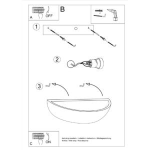 Wall Lamp Ceramic Oskar Box Wall Lights Great Lighting UK Ltd