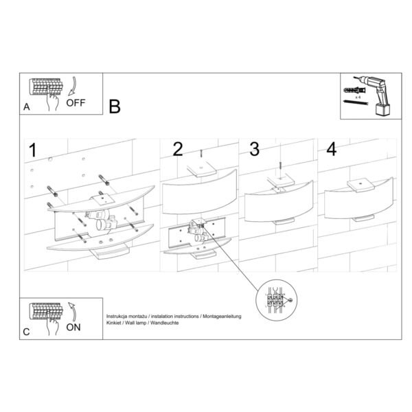 Wall Lamp Emilio Modern Indoor Wall Lights Great Lighting UK Ltd