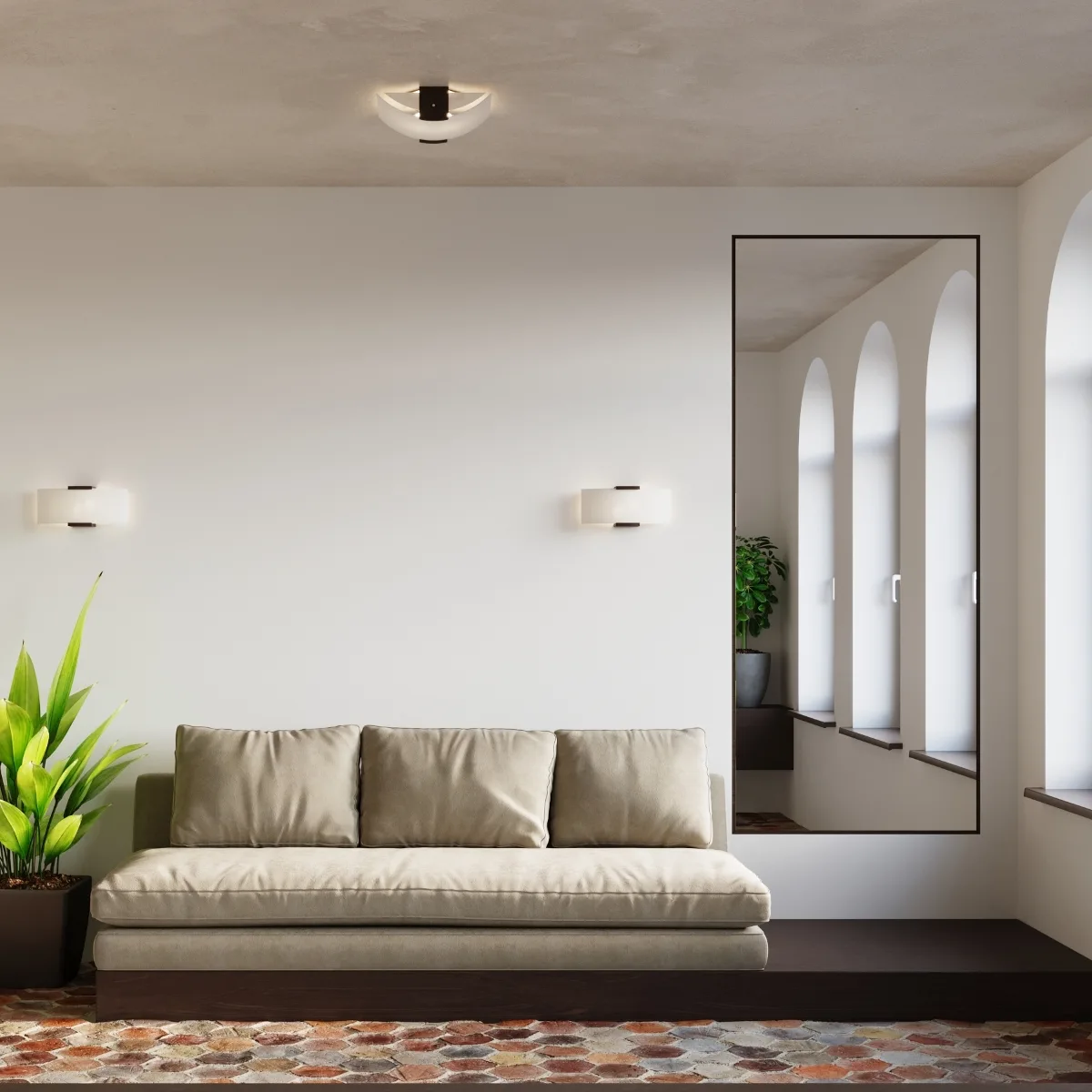 Emilio Wall Light - White Bedroom Wall Lights Great Lighting UK Ltd