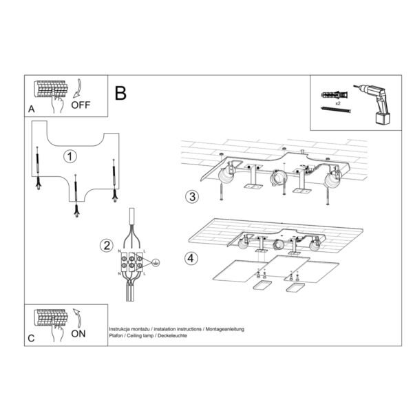 Ceiling Lamp Fabiano Modern Ceiling Lights Great Lighting UK Ltd