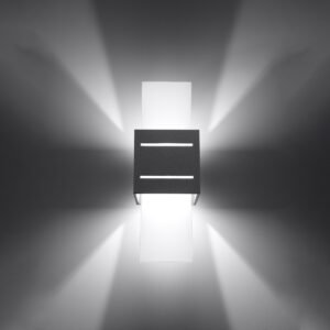 Wall Lamp Loreto Grey Single Wall Lights Great Lighting UK Ltd