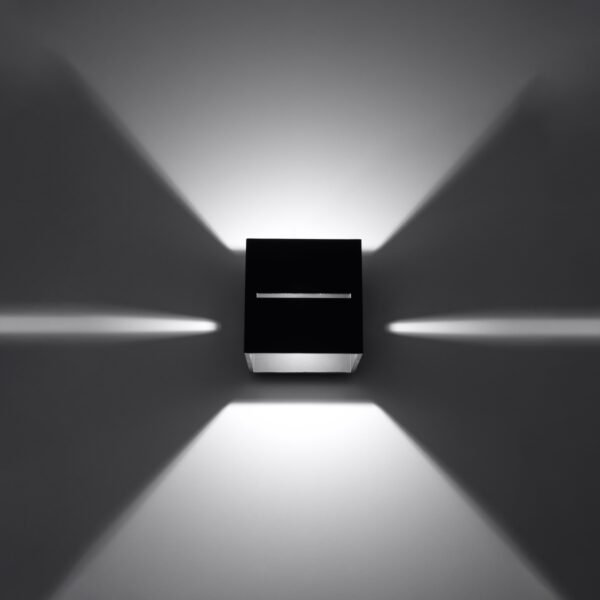 Wall Lamp Lobo Black Modern Indoor Wall Lights Great Lighting UK Ltd