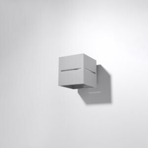 Wall Lamp Lobo Grey Single Wall Lights Great Lighting UK Ltd