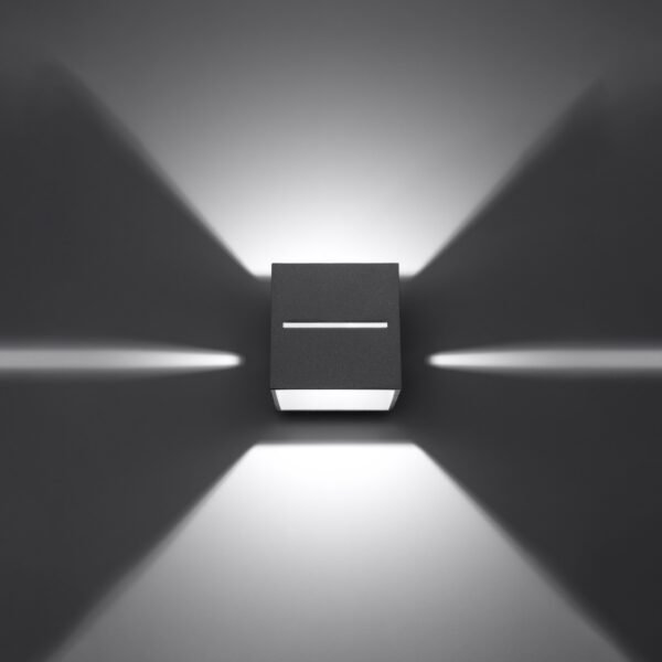 Wall Lamp Lobo Grey Modern Indoor Wall Lights Great Lighting UK Ltd