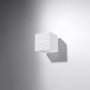 Wall Lamp Lobo White Single Wall Lights Great Lighting UK Ltd