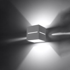 Wall Lamp Lobo White Single Wall Lights Great Lighting UK Ltd
