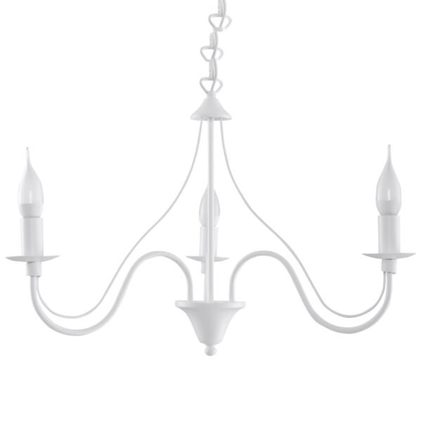 Chandelier Minerwa 3 White Hanging Chandeliers Great Lighting UK Ltd