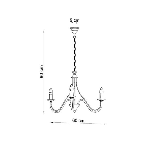 Chandelier Minerwa 3 Black Modern Chandeliers Great Lighting UK Ltd