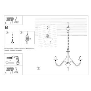 Chandelier Minerwa 3 Black Modern Hanging Chandeliers Great Lighting UK Ltd