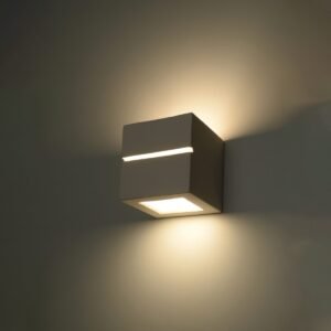 Wall Lamp Ceramic Leo Line Single Wall Lights Great Lighting UK Ltd