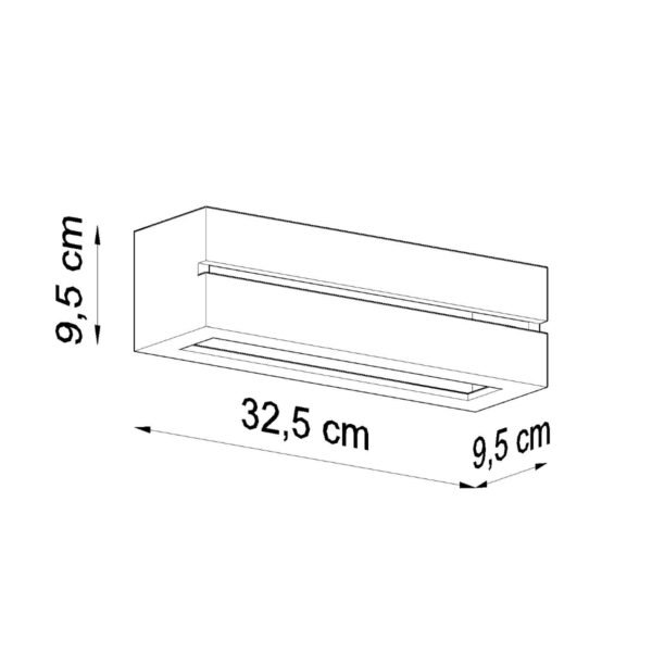 Wall Lamp Ceramic Vega Line Modern Indoor Wall Lights Great Lighting UK Ltd