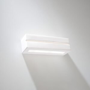 Wall Lamp Ceramic Vega Line Box Wall Lights Great Lighting UK Ltd