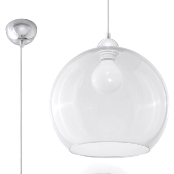 Pendant Lamp Ball Transparent Modern Pendant Lights Great Lighting UK Ltd
