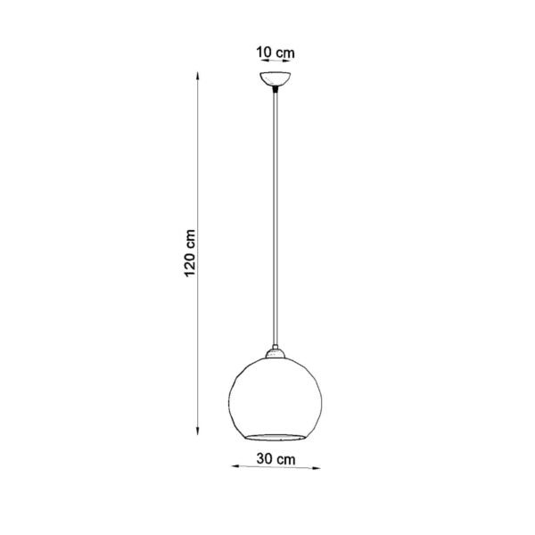 Pendant Lamp Ball Graphite - Image 4