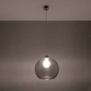 Pendant Lamp Ball Graphite Modern Single Pendants Great Lighting UK Ltd