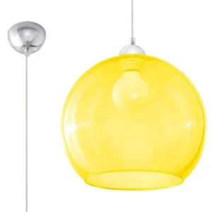 Ball Pendant Light - Yellow Coloured Ceiling Lights Great Lighting UK Ltd