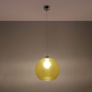 Pendant Lamp Ball Yellow Modern Single Pendants Great Lighting UK Ltd