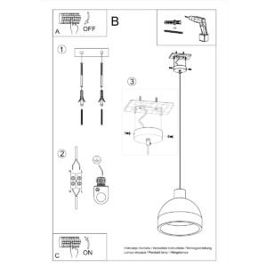 Pendant Lamp Damaso Modern Single Pendants Great Lighting UK Ltd