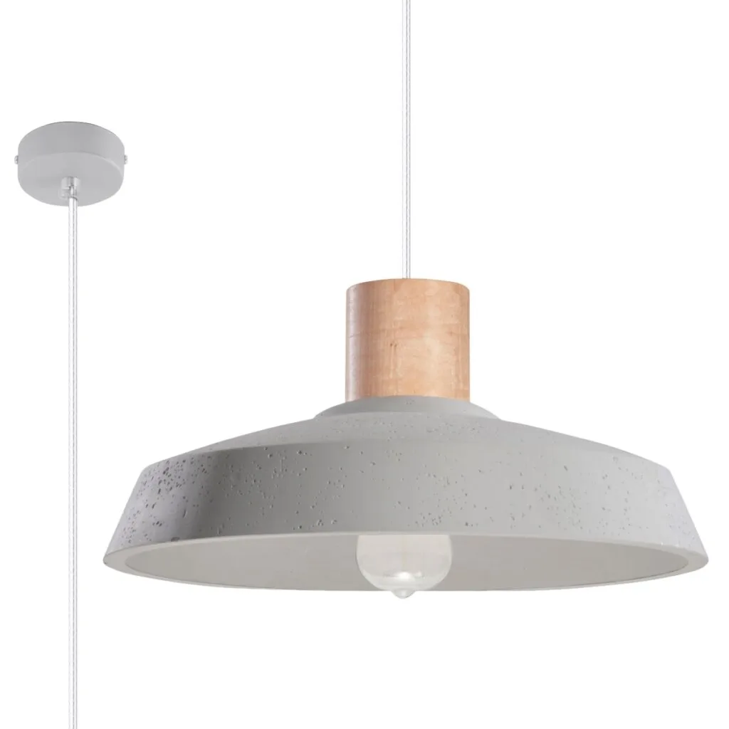 Concrete Pendant Light Afra Industrial Pendant Lights Great Lighting UK Ltd