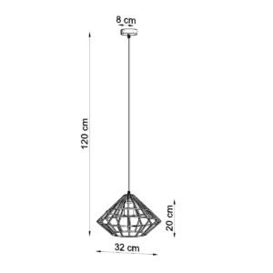 Pendant Lamp Umberto Black Modern Single Pendants Great Lighting UK Ltd