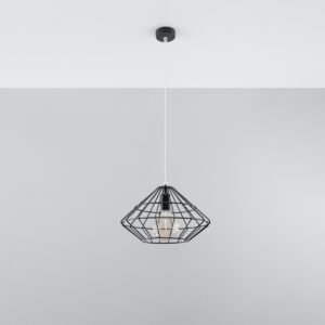 Pendant Lamp Umberto Black Modern Single Pendants Great Lighting UK Ltd