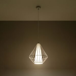 Pendant Lamp Demi White Modern Single Pendants Great Lighting UK Ltd