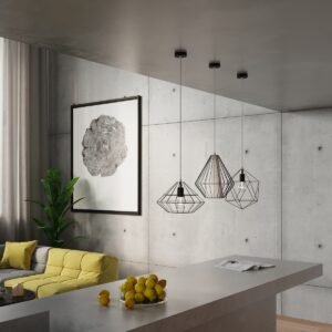 Pendant Lamp Demi Black Modern Single Pendants Great Lighting UK Ltd