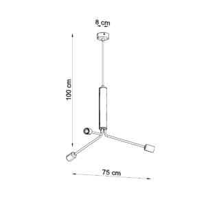 Chandelier Duomo 3d Modern Hanging Chandeliers Great Lighting UK Ltd