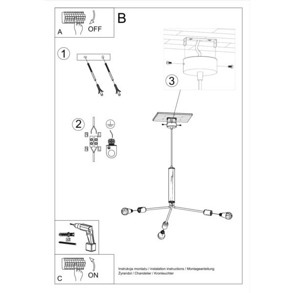 Chandelier Duomo 3d Hanging Chandeliers Great Lighting UK Ltd