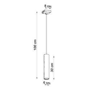 Pendant Lamp Lagos 1 White Modern Single Pendants Great Lighting UK Ltd