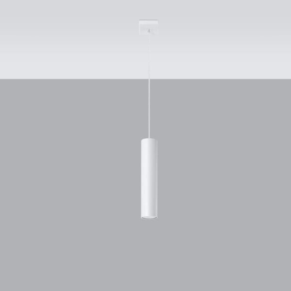 Pendant Lamp Lagos 1 White Modern Pendant Lights Great Lighting UK Ltd