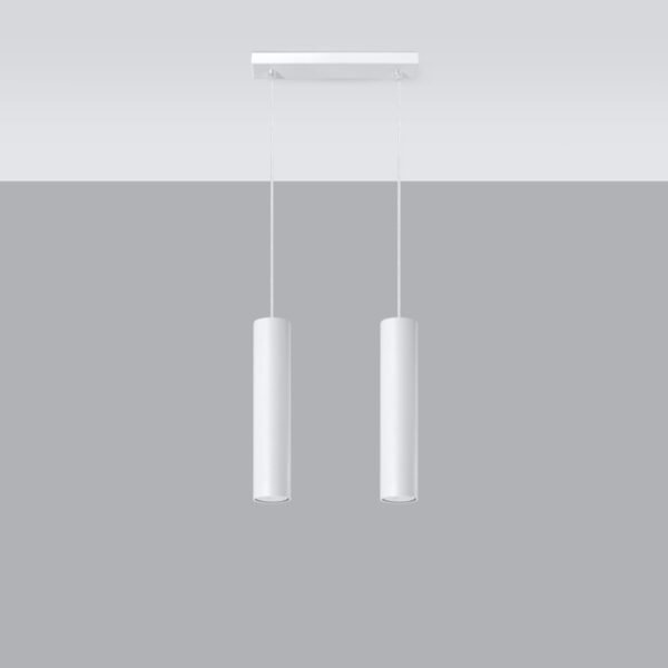 Pendant Lamp Lagos 2 White Modern Pendant Lights Great Lighting UK Ltd
