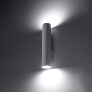 Wall Lamp Lagos White Double Wall Lights Great Lighting UK Ltd