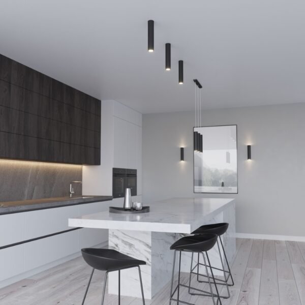 Pendant Lamp Lagos 1 Black Modern Pendant Lights Great Lighting UK Ltd