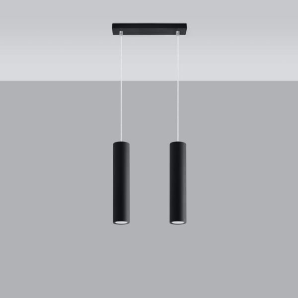 Pendant Lamp Lagos 2 Black Modern Pendant Lights Great Lighting UK Ltd