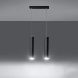 Pendant Lamp Lagos 2 Black Multi Pendants Great Lighting UK Ltd