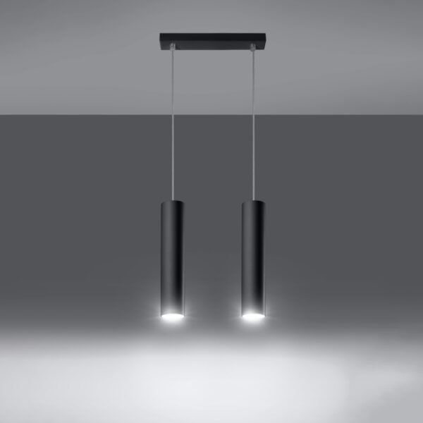 Pendant Lamp Lagos 2 Black Modern Pendant Lights Great Lighting UK Ltd