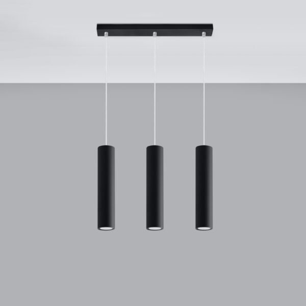 Pendant Lamp Lagos 3l Black Modern Pendant Lights Great Lighting UK Ltd