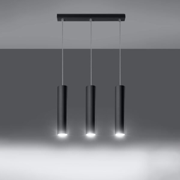 Pendant Lamp Lagos 3l Black Modern Pendant Lights Great Lighting UK Ltd