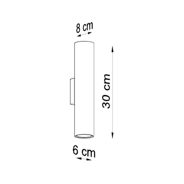 Wall Lamp Lagos 2 Black Modern Indoor Wall Lights Great Lighting UK Ltd