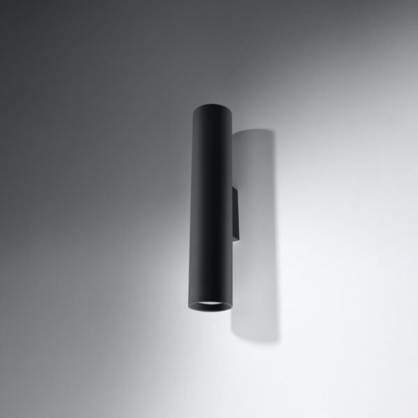 Wall Lamp Lagos 2 Black Modern Indoor Wall Lights Great Lighting UK Ltd